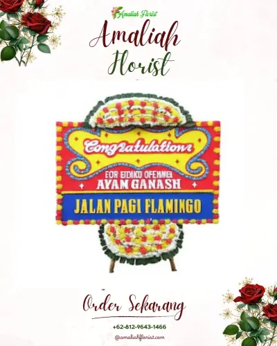 Bunga Papan Congratulation di Nglumut